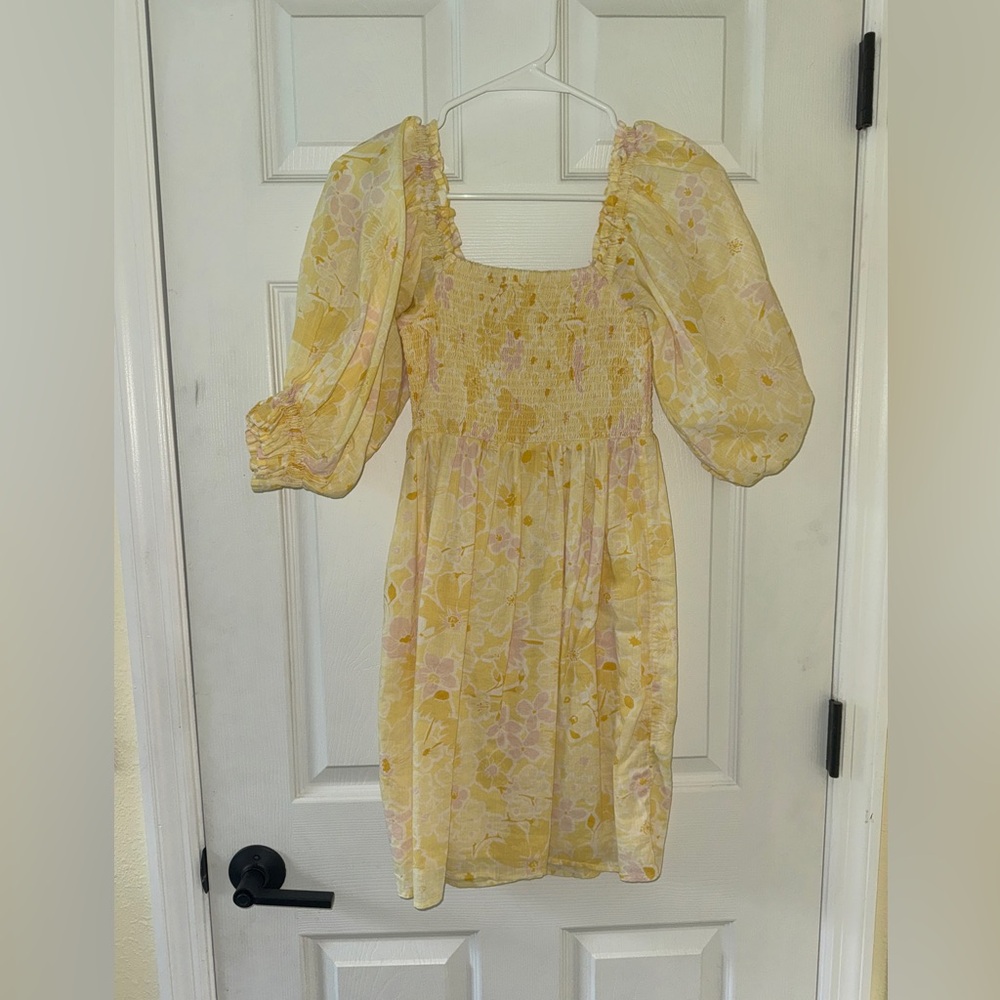 Billabong Floral Puff Sleeve Dress